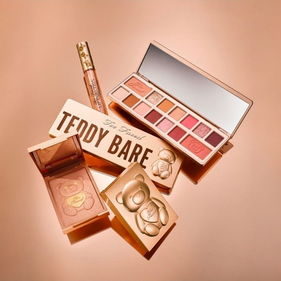Too Faced Teddy Bare Eyeshadow And Face Palette 14 Shades Rare Discontinued - Picture 5 of 15